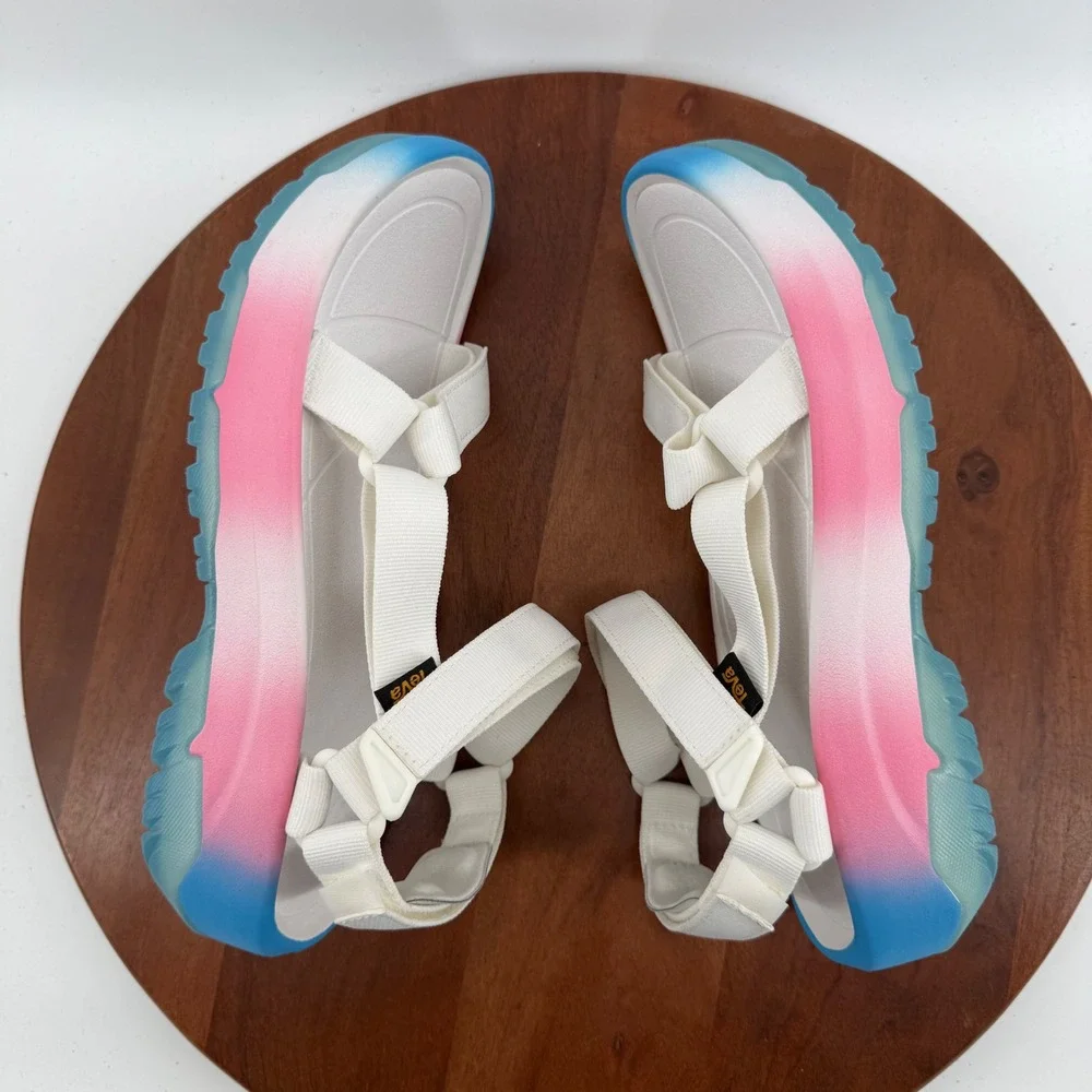 Teva Hurricane XLT2 Ampsole Brite White Pink Blue Ombre Sandals 1134356 Women 11